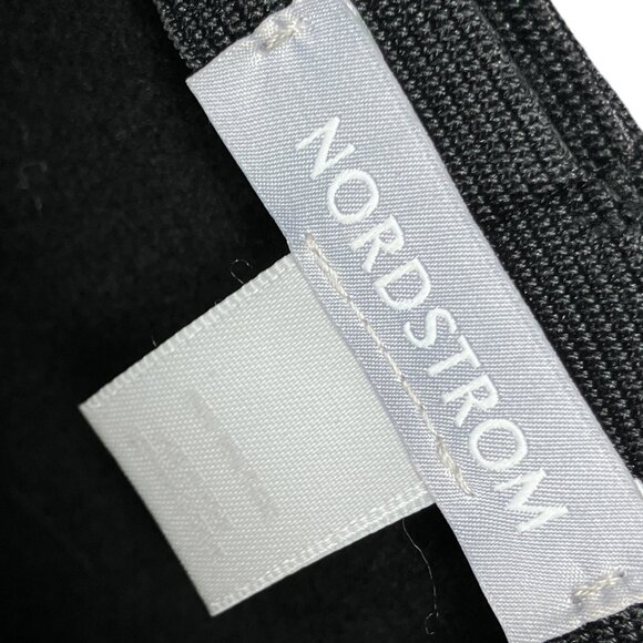Nordstrom Women\'s 100%‎ Wool Black Made in Italy Floppy Brim Bucket Winter Hat main image 4